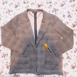Checked blazer jacket